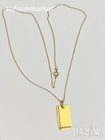 Златен синджир с висулка 14К - 3,55 гр, снимка 3 - Колиета, медальони, синджири - 53380690