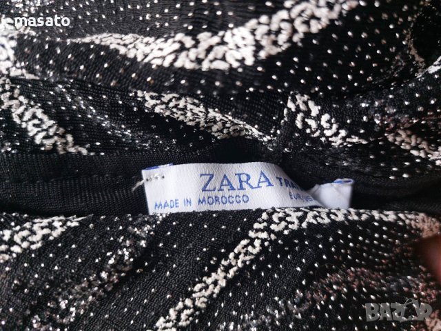 ZARA TRAFALUC - лъскава рокля, снимка 3 - Рокли - 40619683