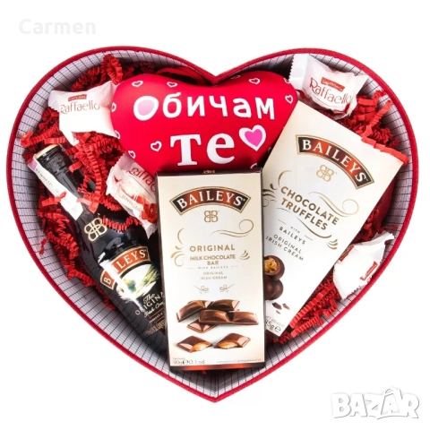 Сърце - Голяма подаръчна кутия с панделка, снимка 7 - Други - 52430389