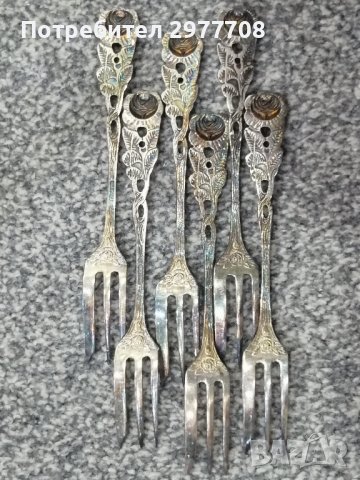 Немски сребърни вилички, снимка 7 - Други ценни предмети - 36927237