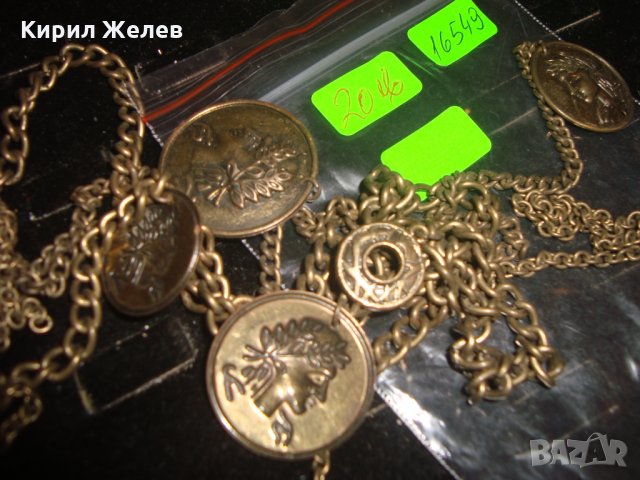 СТАР ВИНТИДЖ БРОНЗ ГЕРДАН КОЛИЕ с МНОГО ДЪЛГА ВЕРИЖКА 16549, снимка 2 - Колиета, медальони, синджири - 30691392