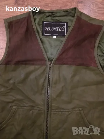 huntly mens lether vest - естествена кожа мъжки ловен елек 2ХЛ, снимка 6 - Други - 48436238