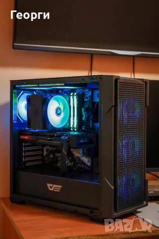 Геймърски компютър Ryzen 7 5700X + RX 7800 XT 16GB + 32GB RAM | Gaming PC 1440p