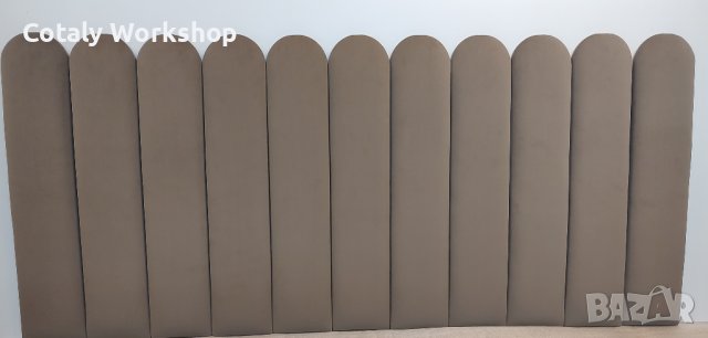 Меки стенни панели Табла за легло Тапициран стенен панел, снимка 1 - Мебели за детската стая - 42267252