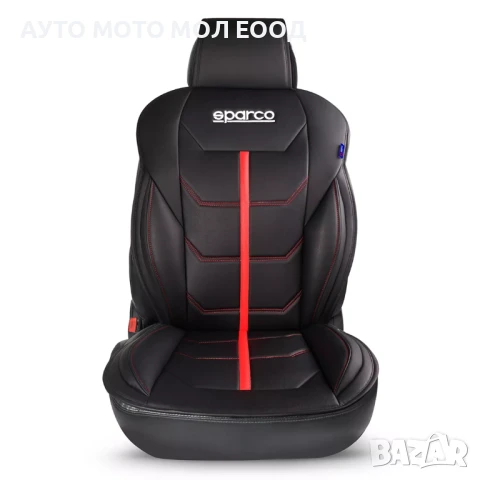 Универсална подложка за седалка Sparco - Черно/Червено.