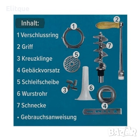 Мултифункционална ръчна мелница – за месо, колбаси и бисквити, снимка 12 - Други - 52742666