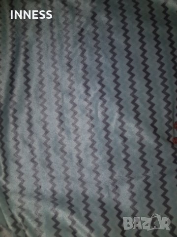 Двулицево Одеяло синьо/ бежово на слончета, снимка 3 - Спално бельо и завивки - 30087407