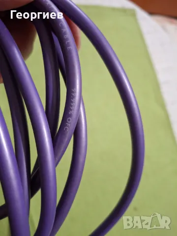 QED Qunex P75   99,999OFC coax cable,3m, снимка 2 - Аудиосистеми - 50058716