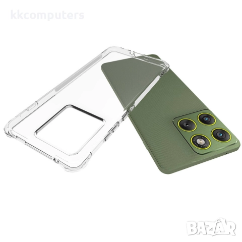 WANLONFENG Удароустойчив TPU Калъф за Motorola Edge 70 5G- Airbag технология, вкл. 2 бр Стъкло за Ек, снимка 6 - Калъфи, кейсове - 52411489