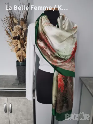 Дамски шалове от коприна, снимка 12 - Шалове - 49840377