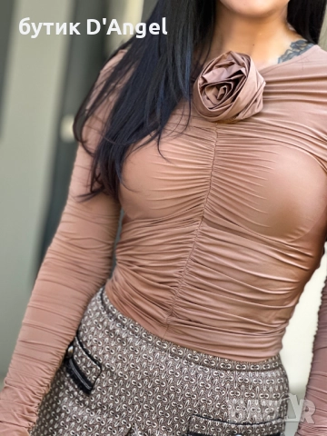 AVIN Блуза Camel ruched top