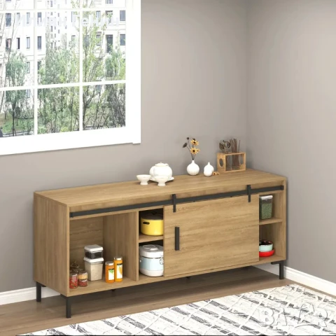 HOMCOM комплект обков за плъзгаща се врата с подова направляваща, снимка 6 - Други - 51140561