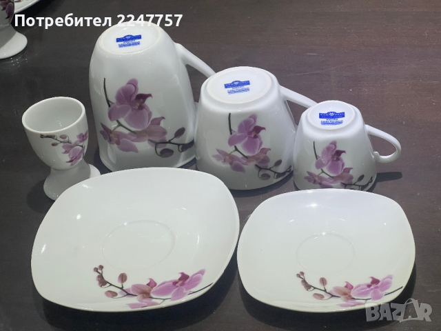 Сет за закуска орхидея Germany порцелан, снимка 13 - Сервизи - 44642834