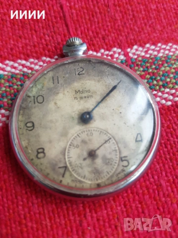 Джобен часовник Молния 15 камъка , снимка 2 - Антикварни и старинни предмети - 54269549