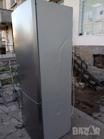 XXL иноксов комбиниран хладилник с фризер Бош Bosch с 2 години гаранция!, снимка 4 - Хладилници - 52427997