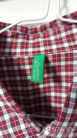 Мъжка риза Benetton М, снимка 9 - Ризи - 50066274