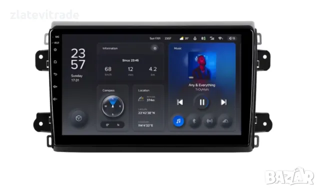 FIAT DUCATO 2021/2024 9'' - андроид навигация, 9826, снимка 4 - Навигация за кола - 47277877