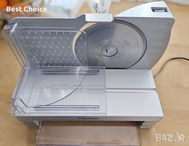 Електрическа резачка за храна Bestron AFS9018S - Колбасорезачка, снимка 2 - Други - 52907577