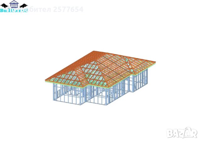 Къща,Бунгало,Преместваема къща,Сглобяеми къщи,Модулни,Жилищни-110,7м², снимка 1