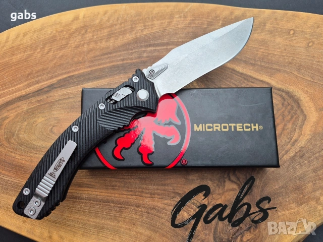 Сгъваем нож MICROTECH Amphibian 137RL,Ram Lock,светло острие, снимка 2 - Ножове - 53960826