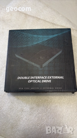 Външна CD/DVD-RW записвачка USB v.3.0+Type-C  (Нова,Черна)