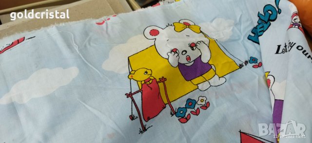 плат хасе памук детски, снимка 3 - Платове и дамаски - 16313615