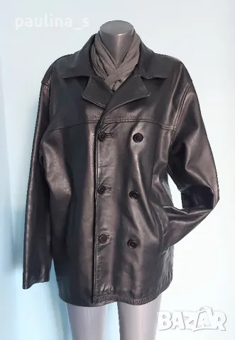  Винтидж / Рядка находка / Естествена кожа / унисекс яке "Wave Rebel" - рокерски бранд, снимка 7 - Якета - 48304446