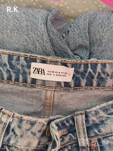 Дамски накъсани дънки Zara, размер 38 (M), снимка 3 - Дънки - 55903580