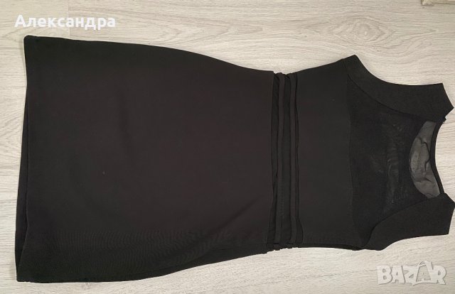 Черна рокля + златиста чанта, снимка 6 - Рокли - 38568931