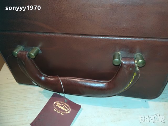 vertini-italy-висококачествен кожен куфар-35х21х13см, снимка 14 - Колекции - 29215759