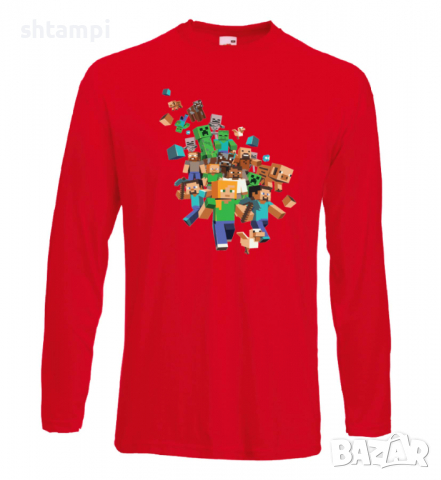 Мъжка тениска майнкрафт Minecraft 3,Minecraft,Игра,Забавление,подарък,Изненада,Рожден Ден., снимка 15 - Тениски - 36495038