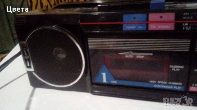 Двукасетачен касетофон с радио, снимка 7 - Радиокасетофони, транзистори - 29364602