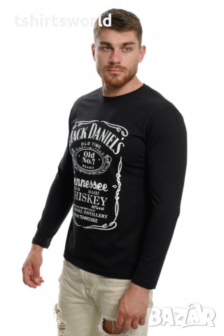 Нова мъжка блуза с дълъг ръкав и трансферен печат Джак Даниелс, уиски, снимка 6 - Блузи - 37700341