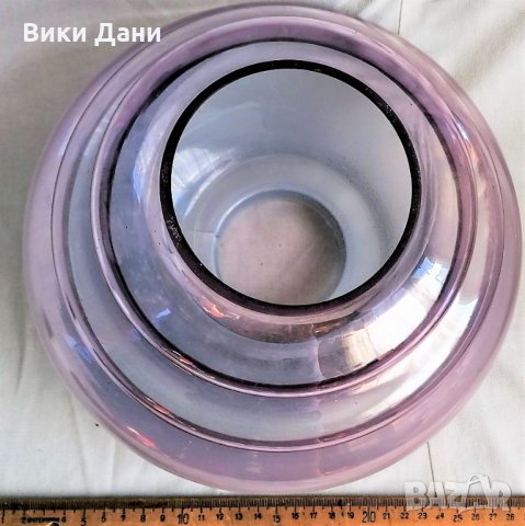 Сесион ЛАМПИОНи виолет И млечно, снимка 7 - Антикварни и старинни предмети - 31848056