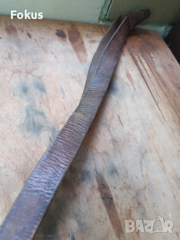 Стар кожен портупей ремък колан, снимка 5 - Антикварни и старинни предмети - 54346658