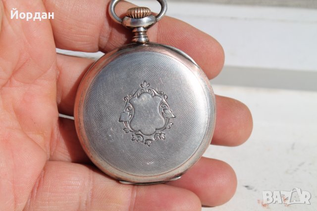Швейцарски джобен сребърен часовник ''Zenith'' 52 мм, снимка 3 - Антикварни и старинни предмети - 38333626