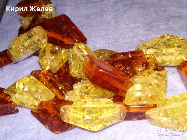 ПРЕКРАСНА ОГЪРЛИЦА КОЛИЕ ГЕРДАН ЕФЕКТНА ИМИТАЦИЯ на БАЛТИЙСКИ КЕХЛИБАР 26592, снимка 10 - Колиета, медальони, синджири - 40472548