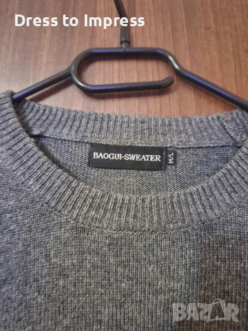 Дълга сива блуза туника М, снимка 3 - Туники - 49737140