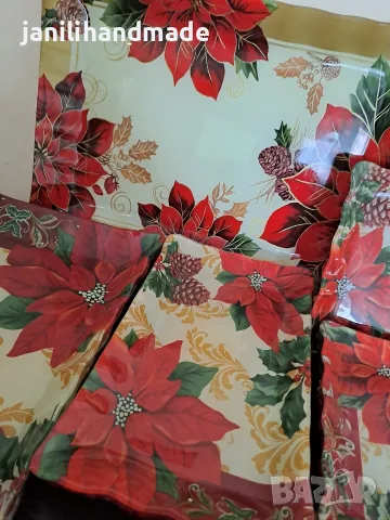 Коледен сервиз за хранене, снимка 3 - Сервизи - 56548791