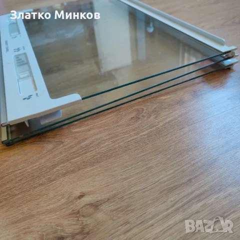 Стъклен рафт за хладилник 70см френски врати side by side, снимка 4 - Хладилници - 49434227