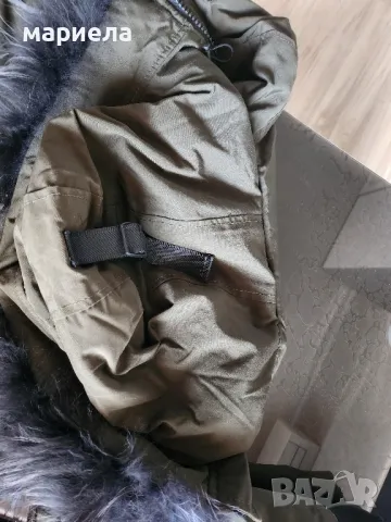 късо яке в войнишко зелено , снимка 3 - Якета - 47431956