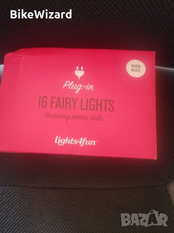 Lights4fun 16 LED лампички за украса изработени от дърво НОВИ, снимка 2 - Лед осветление - 33713670