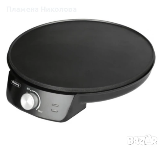 Уред за палачинки Rosberg, 1200W\30см., Терморегулатор, Черен, снимка 5 - Котлони - 49636131