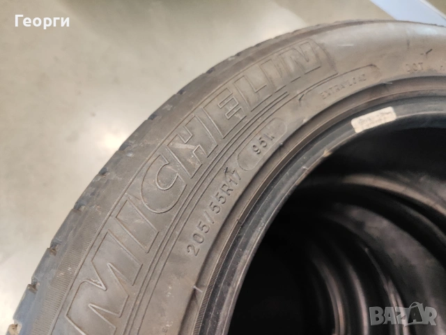 2бр.летни гуми 205/55/17 Michelin, снимка 4 - Гуми и джанти - 54194370