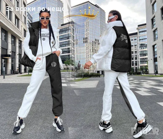 Дамски комплект + яке Prada🔝Versace - Налични различни цветове Код D1209, снимка 2 - Комплекти - 47731718