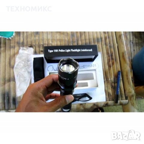 Фенер с лазер и електрошок Мощен 9000000-волтов лазерен + светкавичен зашеметяващ звук, снимка 6 - Друга електроника - 42214530