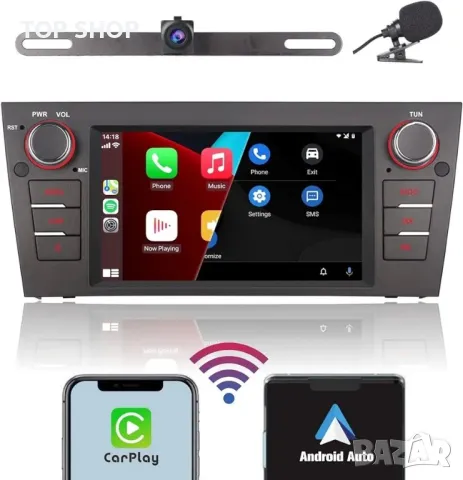 LXKLSZ Car Stereo за BMW 3 Series E90 E91 E92 E93 2005-2011 Поддържа безжична Carplay/Android Auto, снимка 5 - Аксесоари и консумативи - 48777225