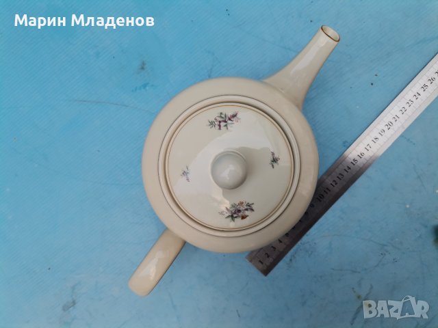 Порцеланов чайник-стар, снимка 2 - Прибори за хранене, готвене и сервиране - 39954229