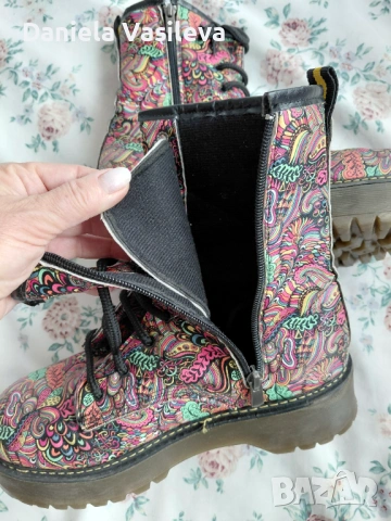 Цветни боти р-р39, снимка 4 - Дамски боти - 54278353