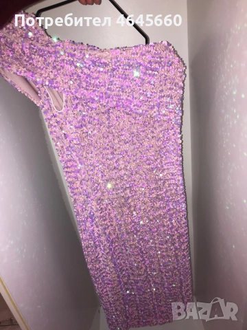 Рокля с пайети